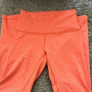Lululemon Orange Patterned Align Leggings